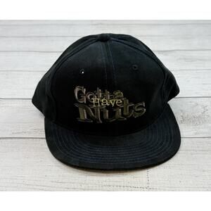 No Fear Vintage USA Made Snickers “Gotta Have Nuts” SnapBack Cap Black